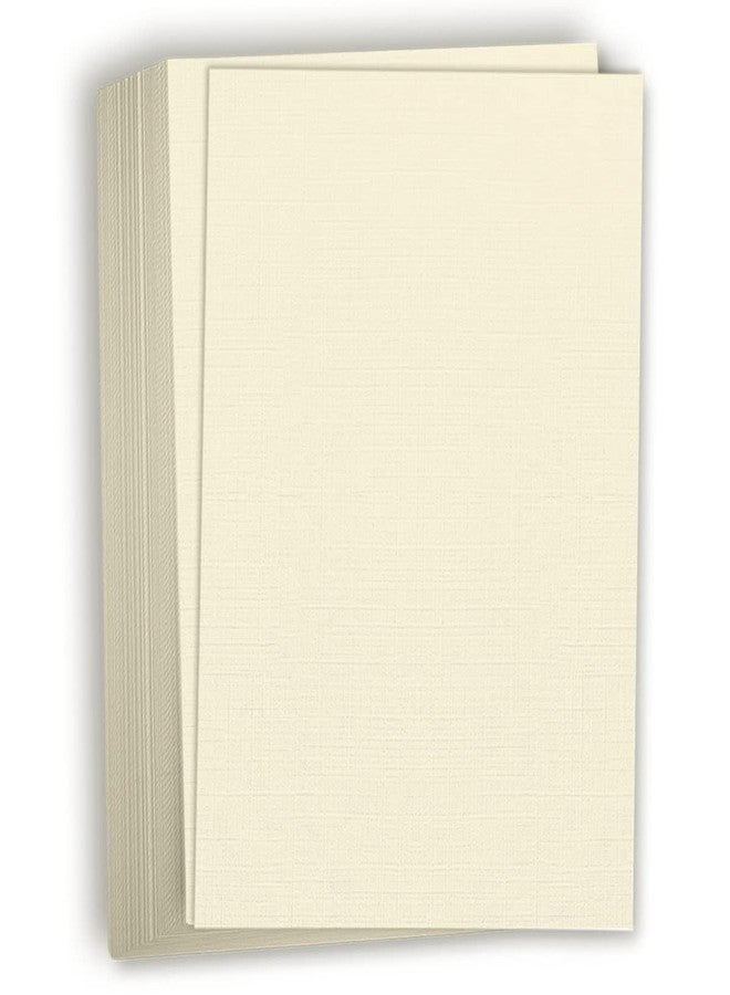 هاميلكو ورق مقوى سميك من هاميلكو بلون عاجي بنقشة الكتان - 11 × 17 بوصة، وزن ثقيل 80 رطلاً - عبوة من 25 قطعة - Image 1